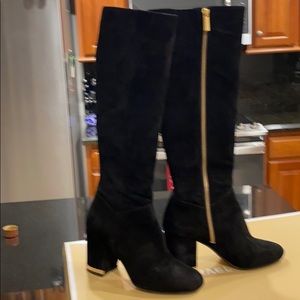 Black suede Michael Kors boots. Size 7 1/2